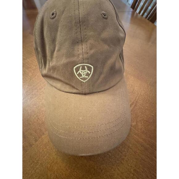 Ariat Accessories - Ariat Brown Cotton Baseball Cap